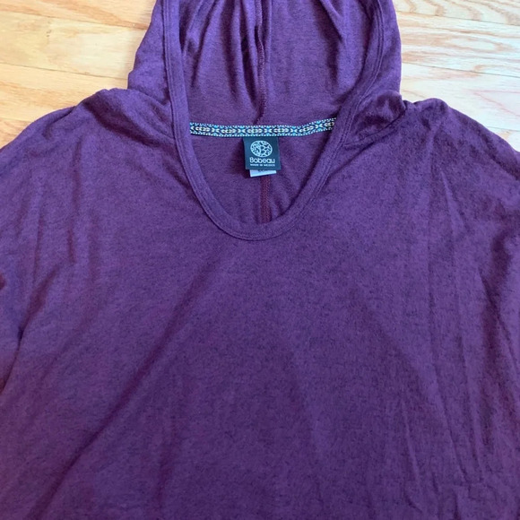 Bobeau Super Soft Purple Hooded Top - Picture 3 of 4